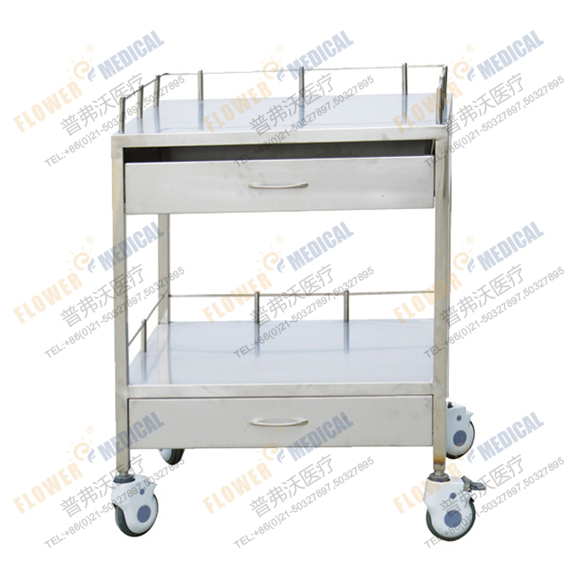 FC-40 stainles steel apparatus trolley with power source seat