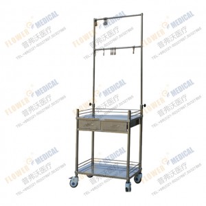 FC-28 stainles steel transfusion trolley