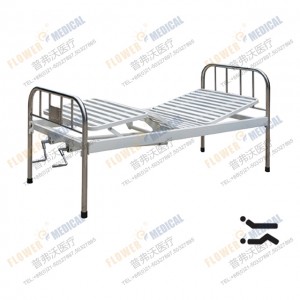 FB-31 Two cranks bed with stainless steel bed head