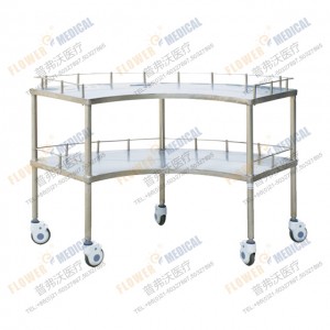 FC-14 stainles steel sector instrument trolley