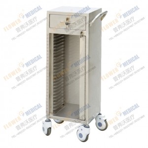 FC-43 stainles steel 25-dossier trolley