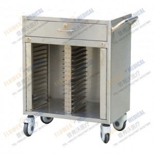 FC-45 stainles steel 40/50/60 dossier trolley