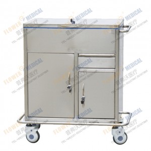 FC-21 stainles steel emergency trolley(completed closed)