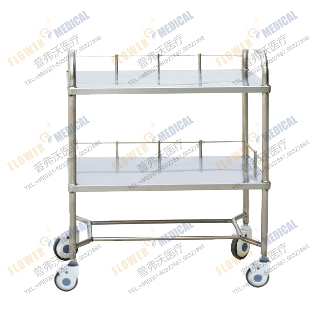 FC-13 stainles steel instrument trolley